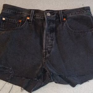 Levi's 501 denim shorts cut off